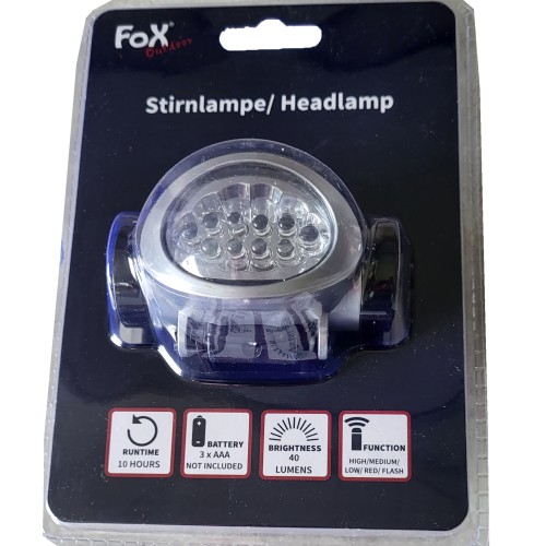 Fox Outdoor Stirnlampe, Kopflampe